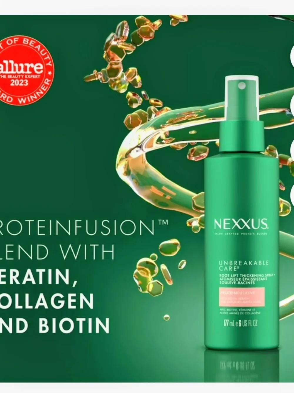 Nexxus Root Lift Thickening Spray 6 oz - Picture 2 of 4